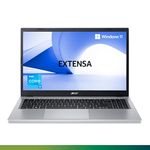 Acer Extensa 15 Laptop Intel Core i3 N305 8 core Processor (8 GB/256 GB SSD/Win11 Home/MS Office Home and Student/Intel UHD Graphics/1.7 KG/Silver) EX215-33 FHD Display