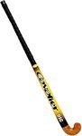 DSC Cavalier Fiber Glass Hockey Stick(Black/Yellow) |Full Size