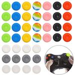 40Pcs Silicone Xbox Thumb Grips Cap Cover,Joystick Silicone Accessories Replacement Parts ​for PS2, PS3, PS4, PS5, Xbox 360, Xbox One, Xbox Series X/S Controller, Multi-color