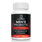 Probiotic for Men, 500 Billion CFU 12 Strains, Men's Probiotic with Cranberry, Turmeric, Goji Berry, Probiotics for Gut & Digestive Health, Gluten and Dairy Free, 60 Capsules (60 Count (Pack of 1))