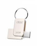 CROSS® Pendrive 2 in 1 Flash Drive with, USB A, Type-C Interface Mini Hangable PenDrive for Android Compatible with Phone, Pad, Android, PC and More Devices (32 GB, CROSS 2 IN 1 USB - TYPE-C PENDRIVE)