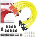 Micro 8.5mm Spark Plug Wire Set Compatible with Chevrolet GMC SBC BBC Straight Boot Wires Replacement for 262 267 305 307 327 350 400 402 454