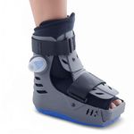 Vissco Pneumatic Walker Boot, Double Push Button - Short Type with 11" Height,- Black (L)