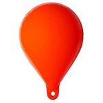 MARINEO Anchor Buoy I Ball Fender Inflatable with 1.5 kg Buoyancy - 15 x 20 cm (Orange)