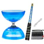 TopHomer Triple Bearing Diabolo Set, Chinese Yoyo Diabolo Toy with with Diablo Sticks, Diabolo String & Net Bag, Ideal for Beginners and Experienced Players Performers