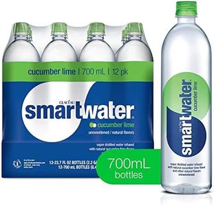 Smartwater Flavored Drinking Water - Cucumber Lime | Vapor Distilled Water, Natural Flavors, Zero Sugar, Electrolytes. 23.7 Fl Oz Bottles | Pack of 12