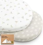 2-Pack Organic Bassinet Sheets for 