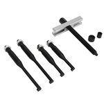 Steering Wheel Puller Set, Steering Wheel Puller Heat Treated Anodized Carbon Steel Strong Strength Universal for Car