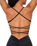 Danysu Womens Backless Halter Crop 