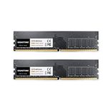 【DDR4 RAM】 GIGASTONE 16GB Kit (2x8GB) DDR4 2666MHz (2400MHz or 2133MHz) PC4-21300 (PC4-19200/17000) CL19 1.2V UDIMM 288 Pin Unbuffered Non ECC High Performance PC Desktop Memory Upgrade