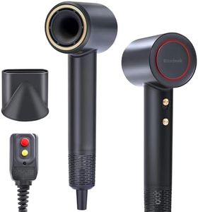 Rizzdeek High-Speed Hair Dryer, 110,000 RPM 300M Negative Ions Blow Dryer for Ultimate Shine & Frizz-Free Hair, Intelligent Thermo-Control Fast Drying,Lightweight Quiet Hair Dryer with Magnetic Nozzle