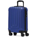 Flight Knight Premium Hard Shell Lightweight Cabin Suitcase - 8 Spinner Wheels - Built-in Side Lock & USB Port - Luggage Approved for Over 100 Airlines Including easyJet, Ryanair & Jet2-55x35x20cm