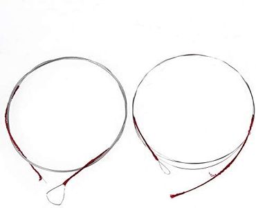 BQLZR Silver Chinese Musical Instruments Erhu Inner&Outter Strings Chinese Violin Strings Pack of 2