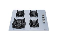 Millar GH6041XEA 60cm Built-in 4 Burner Grey Gas on Glass Hob/Cooker/Cooktop with FFD…