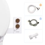 TUSHY Self-Cleaning Cool to Warm Water Bidet Attachment. Easy Universal DIY Install, No Plumber Required (Sink Connection Needed for Water Temperature Control), Bronze Knob