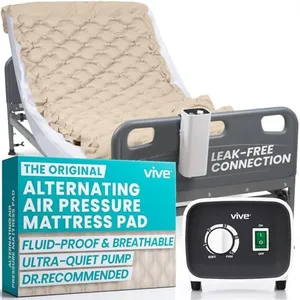 Vive Alternating Air Pressure Mattress Pad - The Original Bed Sore Prevention Solution - Hospital Topper for Bedridden Patients - Includes Waterproof, Breathable Ulcer Cushion & Whisper Quiet Pump