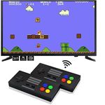 TMG Classic Retro Game Console, Vidio Games and Wireless Controller, 8 BIT Plug and Play Console for Kids Boys,Christmas and Birthday Gifts.(Black)