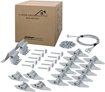 HardwareX supply Garage Door Hinge Roller Bracket Hardware Tune Up Kit (7' Height (16'x7' or 18'x7'))