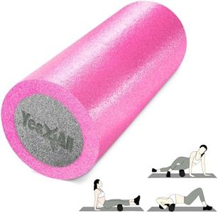 Yes4All G1NJ Tureer Foam Roller PE Pink/Gray Exercise Workout 11.8 inches (30 cm)