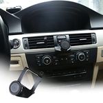 CHEYA Aluminum Alloy Car Center Console Air Vent Mobile Phone Holder for BMW 3 Series E90 E92 2005-2012 Car Accessories (Black)