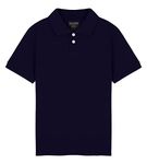 Style Lockers® Boys Girls Kids Plain Polo Shirts Children Classic Summer Short Sleeve T-Shirts School Uniform Tops (Navy, 9-10 Years)