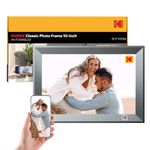 KODAK 10.1 inch Digital Photo Frame with WiFi, 1280 * 800 High-Resolution IPS Touch Screen, 32GB Storage, Auto-Rotate, Motion Sensor, Share Photos and Videos from Anywhere, Gifts for Families