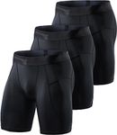 TSLA Men's Athletic Compression Sho