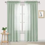 DWCN Sheer Curtains Semi Transparen