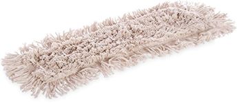 Carlisle 364752400 Flo-Pac Cotton Tie Back Dust Mop, 24" Length x 5" Width (Pack of 12)