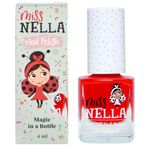 Miss Nella CLASS CLOWN– Safe Red Nail Polish for Kids, Non-Toxic & Odour Free Formula for Children and Toddlers, Natural Water Based for Easy Peel Off