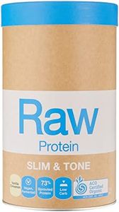 Amazonia Raw Protein Slim & Tone Vanilla Cinnamon - Organic Low-Carb Plant-Based Protein Powder with 22.1g Vegan Protein, Gluten-Free, Low FODMAP, Fermented for Easy Digestion, Rich in Iron & Zinc, 1kg