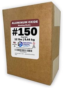 Aluminum Oxide - 12 LBS - Sand Blasting Abrasive Media for Sandblasters, Sandblast Guns and Blast Cabinets (#150 Grit (Fine))