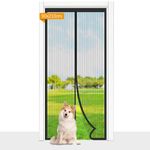 Magnetic Fly Screen Door, Cloudgree 90x210 cm Fly Insect Screen Door Screen Mesh Curtain with Powerful Magnets and Full Frame Hook&Loop, Insect Protection Door No Gap, Keep Bugs Out Lets Fresh Air in