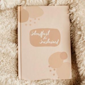 Steadfast and Sustained Bible Notes Journal Guided Devotional and Prayer Notebook for Women - SOAP Scripture, Takeaways, Notes - Gift Idea