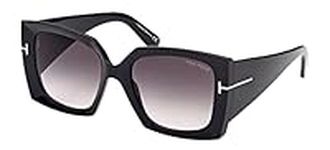 Tom Ford JACQUETTA FT 0921 Shiny Black/Grey Shaded 54/18/140 women Sunglasses