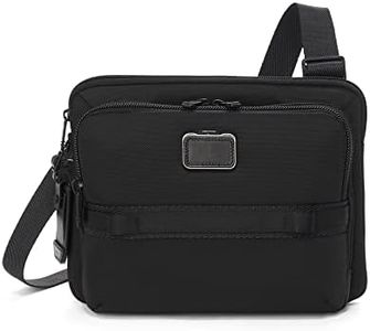 TUMI Alpha Bravo Service Crossbody Bag - Zip Pocket, Tracer, Luggage Tag - Ballistic Nylon - 9.3" X 12.3" X 3.0" - Black, Black, One Size