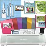 Cricut Explore Air 2 Machine with Vinyl Pack and Essential Tool Kit Bundle , Starter Cutting Machine and Guide with Supplies for DIY Crafts, Home Decor and Scrapbooking