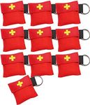 Worldconnection CPR Mask Set of 10 Red