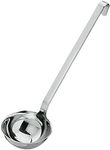 Rosle 10009 Stainless Steel Hooked Handle Ladle with Pouring Rim, 5.4-Ounce Silver