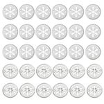 TANCUDER 30 PCS Heat Shield Clips Metal Locking Star Washers Underbody Heat Shield Fasteners Engine Under Cover Bottom Splashguard Shield Undertray Guard Engine Under Cover Fixing Clips for VW,30mm