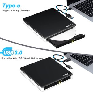 USB 3.0 External CD DVD Drive – Portable Optical Disc Reader