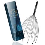 NICEMOVIC Scalp Massager, Head Massager Scratcher Tingler with 20 Fingers, Hair Scalp Scratcher for Deep Relaxation and Stress Relief (Black)