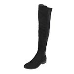 Mochi Womens Synthetic Black Boots (Size (6 UK (39 EU))