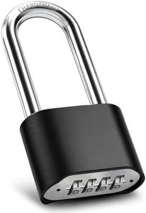 Long Shackle 4 Digit Combination Padlock - Keyless Combination Lock