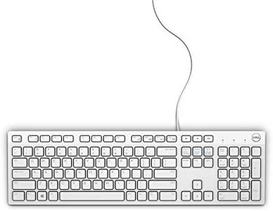 Dell Wired Multimedia Keyboard, White, 580-ADME