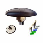 CompuPort 5-in-1 Professional MIMO LTE+GPS+Wi-Fi Screw Mount Combination Vehicle Antenna Compatible with Sierra Wireless, Microhard, Cradlepoint, Digi, Peplink and Other Cellular Modems