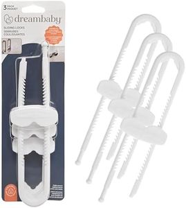 Dreambaby Sliding Cabinet Child Safety Locks - U Shaped for Knobs and Handles
