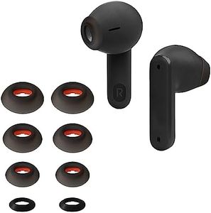 kwmobile 8X Replacement Ear Tips Compatible with JBL Tune Flex - Set of Silicone Eartips for Earbuds Headphones