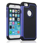 IPhone 6 / 6S Shockproof Rugged Box Case Cover Matte Blue