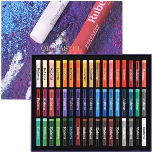 rubens Soft Oil Pastels Set 48 Colors,Creamy Texture for Drawing Blending,Layering,Shading,Oil Pastels for Artists,Students,Teachers & Beginners
